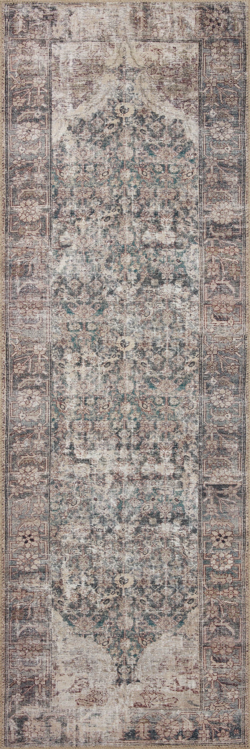 Georgie Rug 08 | Lagoon / Beige