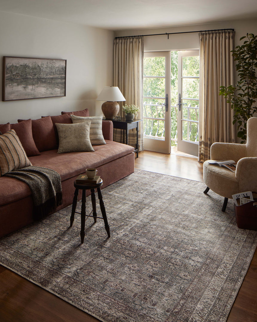 Georgie Rug 10 | Moss / Bark