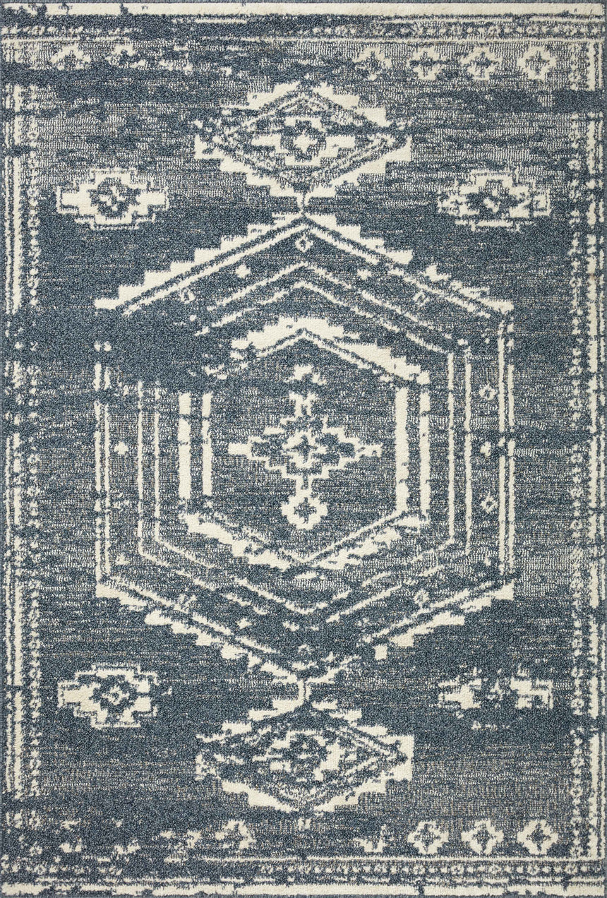 Gigi Rug 03 | Denim / Ivory