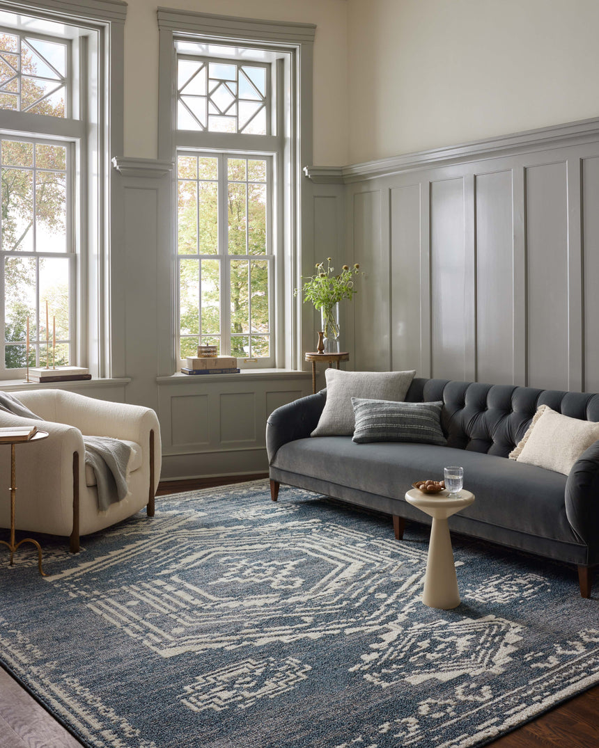 Gigi Rug 03 | Denim / Ivory