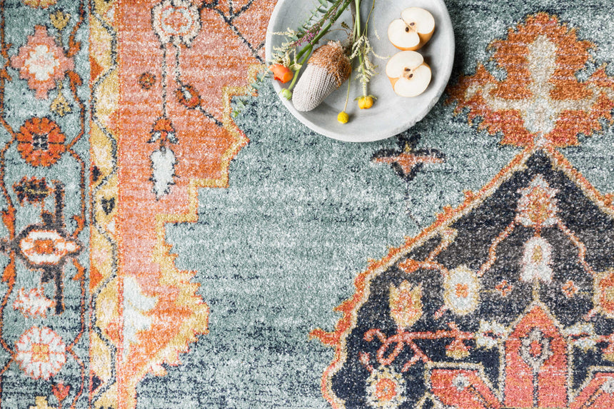 Graham Rug 02 | Blue / Sunrise