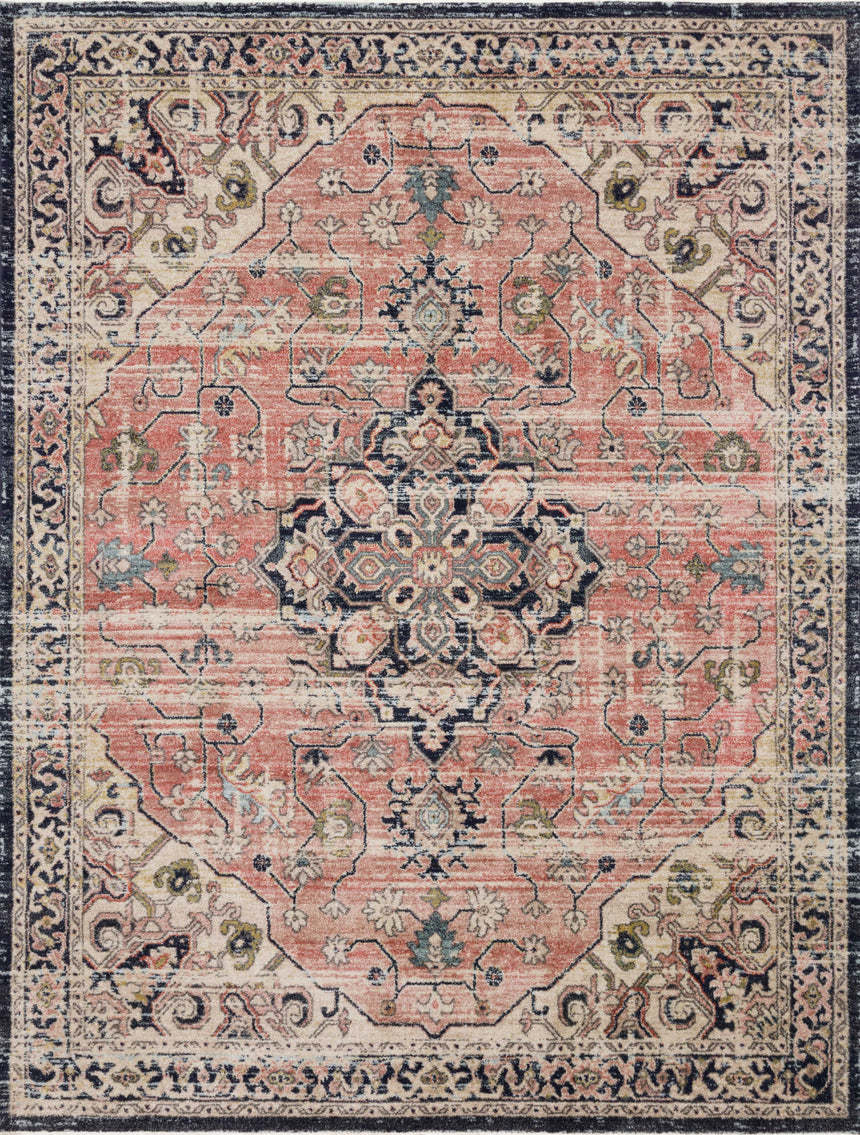 Graham Rug 06 | Coral / Navy