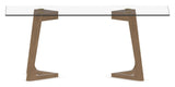 Canadel Modern Rectangular Dining Table 4072 with MN Base in Small Size, side view