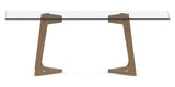 Canadel Modern Rectangular Dining Table 4072 with MN Base in Large Size, side view