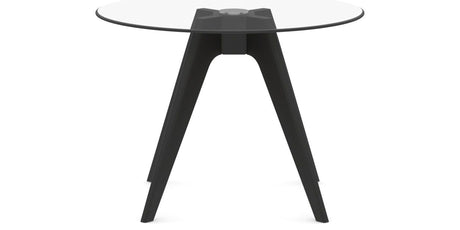 Canadel Downtown Round Dining Table with DQ Base in Small Size, side view