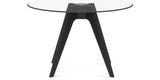 Canadel Downtown Round Dining Table with DQ Base in Medium Size, side view