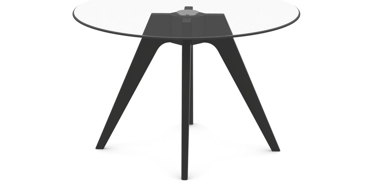 Canadel Downtown Round Dining Table with DQ Base in Medium Size, view from above