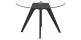 Canadel Downtown Round Dining Table with DQ Base in Medium Size, view from above