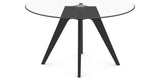 Canadel Downtown Round Dining Table with DQ Base in Large Size, view from above