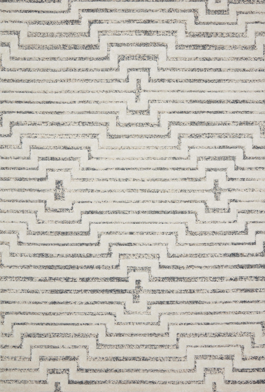 Hagen Rug 03 | White / Sky