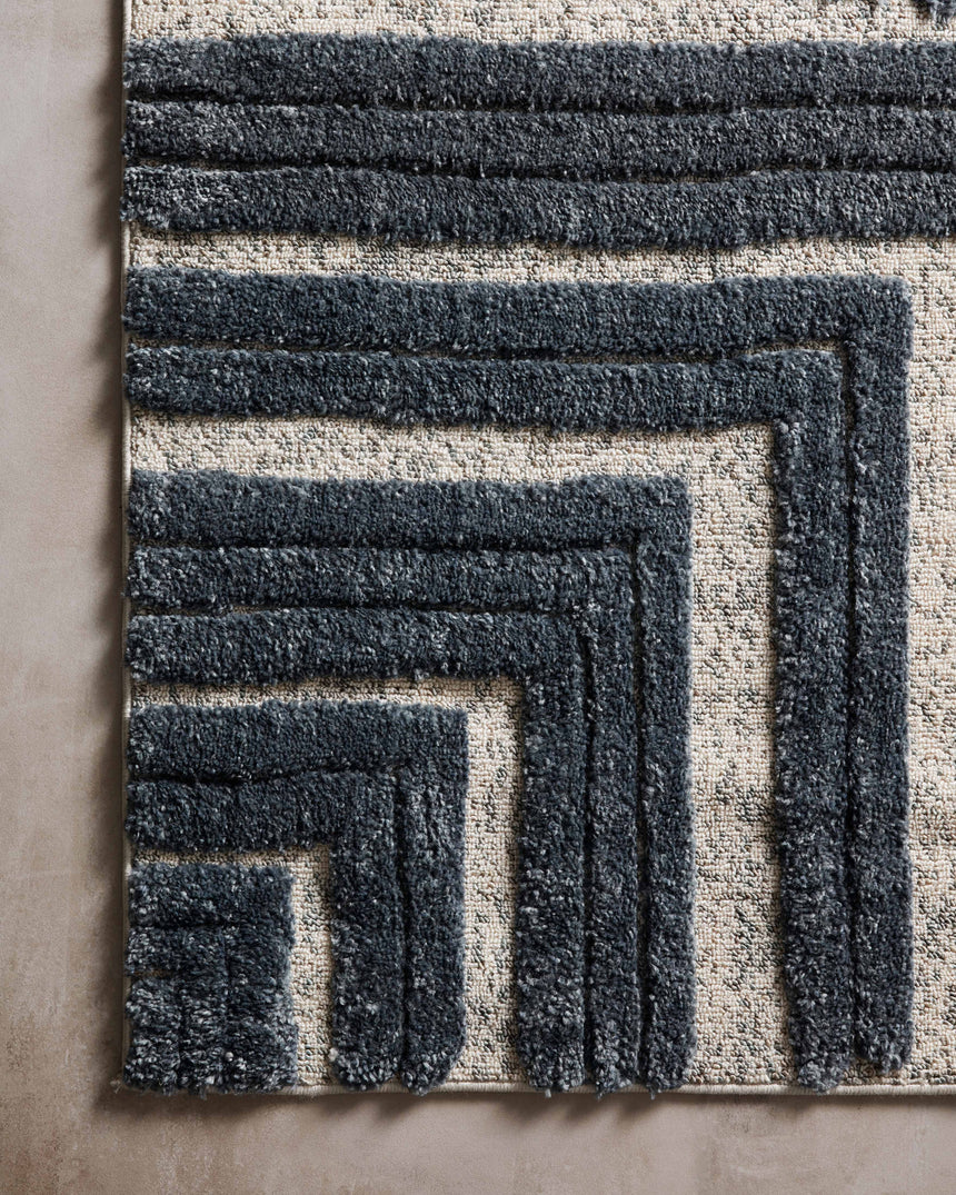 Hagen Rug 05 | Blue / White
