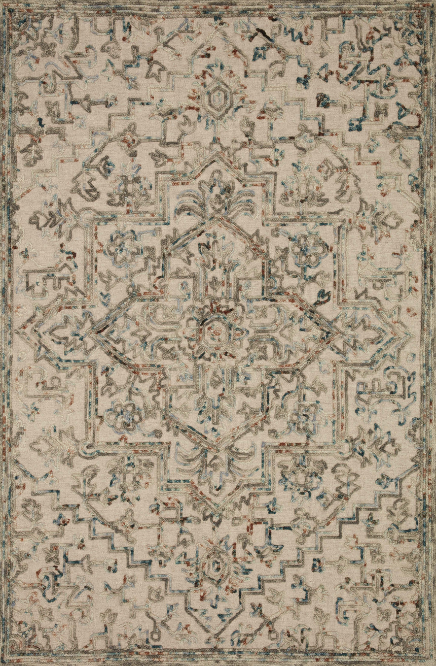 Halle Rug 01 | Grey / Ocean
