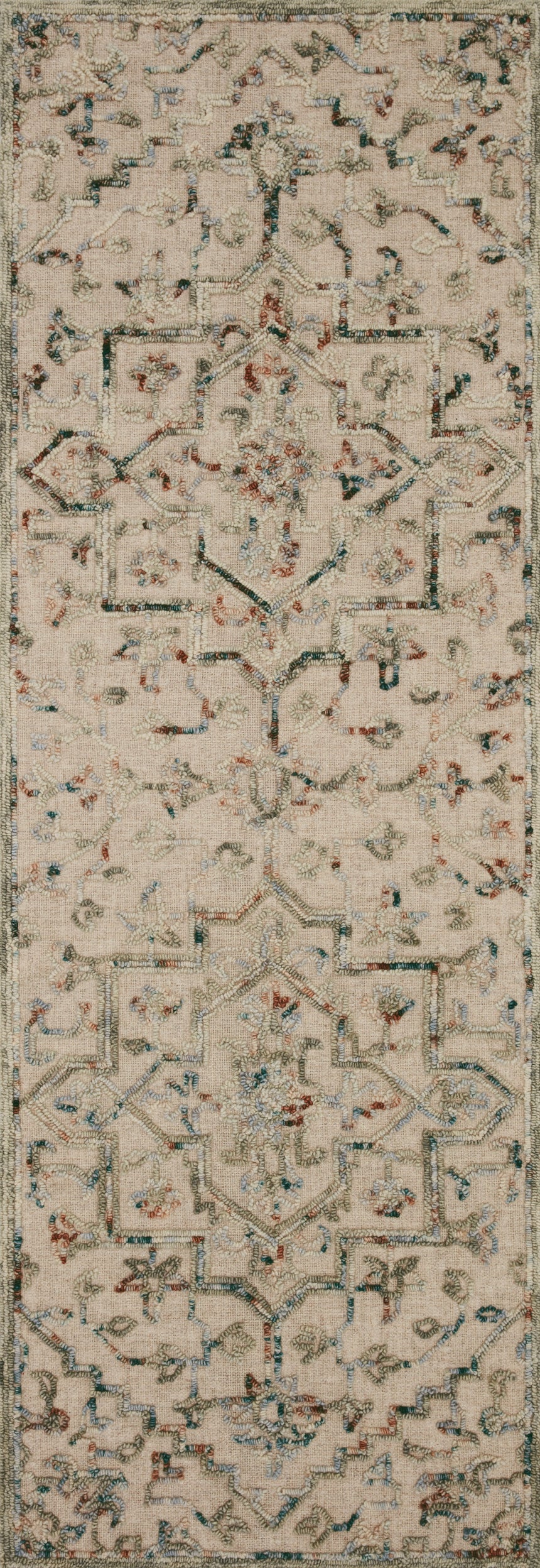 Halle Rug 01 | Grey / Ocean