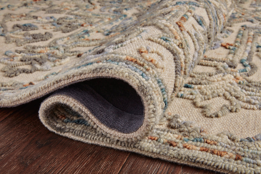 Halle Rug 01 | Grey / Ocean