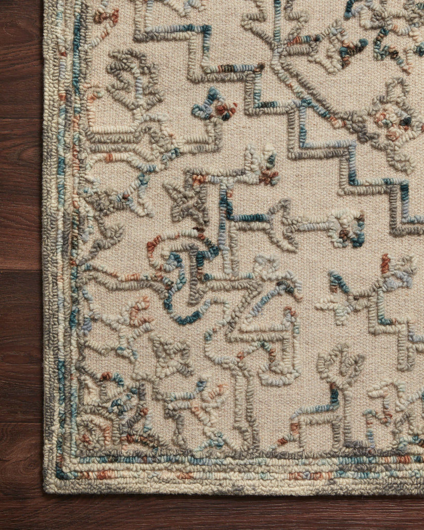 Halle Rug 01 | Grey / Ocean
