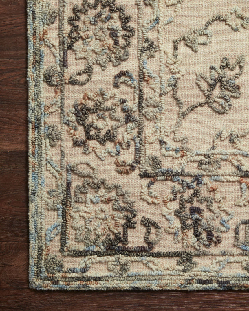 Halle Rug 05 | Grey / Sky