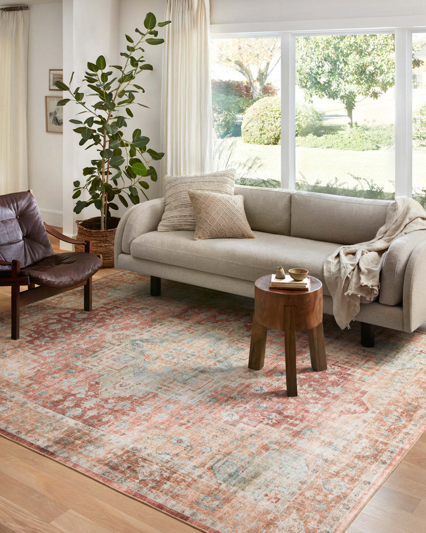 Heidi Rug 01 | Terracotta / Aqua
