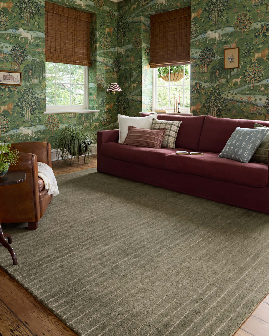 Henry Rug 01 | Olive / Ivory