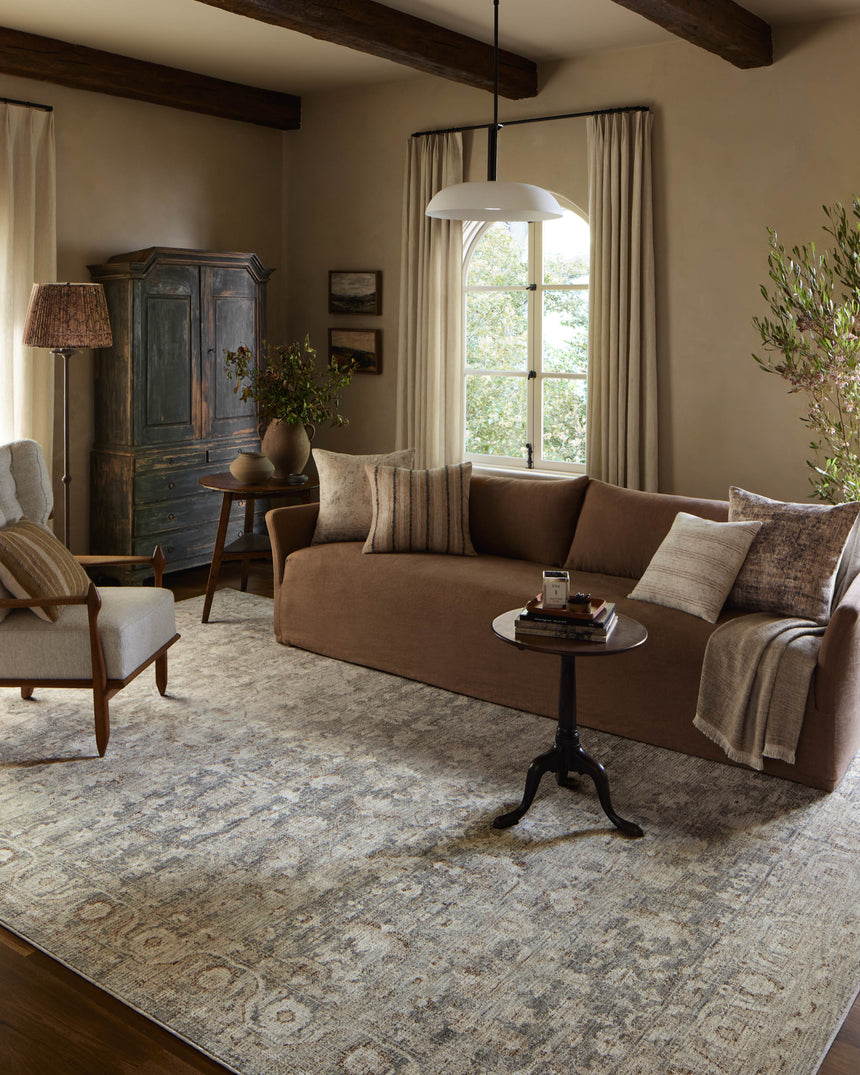 Honora Rug 02 | Slate / Beige