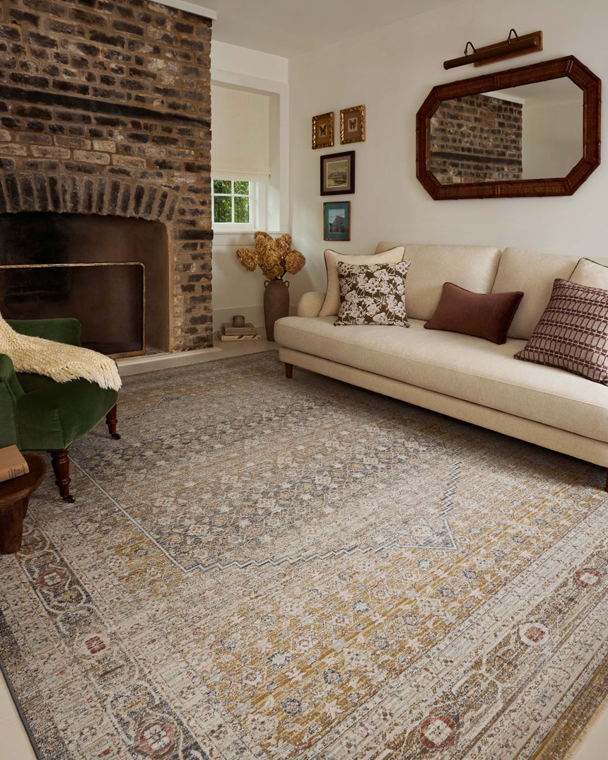 Ida Rug 02 | Stone / Gold