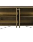 Sunburst Etched Aged Brass Iron with Gunmetal Iron | Sunburst Sideboard | Valley Ridge Furniture