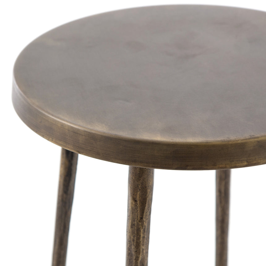 Antique Brass Iron with Hammered Aged Brass Iron (Bar Height) | Westwood Bar/Counter Stool | Valley Ridge Furniture