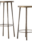 Antique Brass Iron with Hammered Aged Brass Iron (Bar Height) | Westwood Bar/Counter Stool | Valley Ridge Furniture