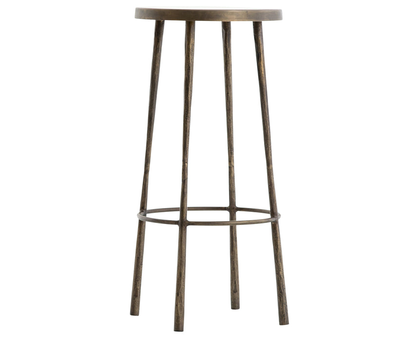 Antique Brass Iron with Hammered Aged Brass Iron (Bar Height) | Westwood Bar/Counter Stool | Valley Ridge Furniture