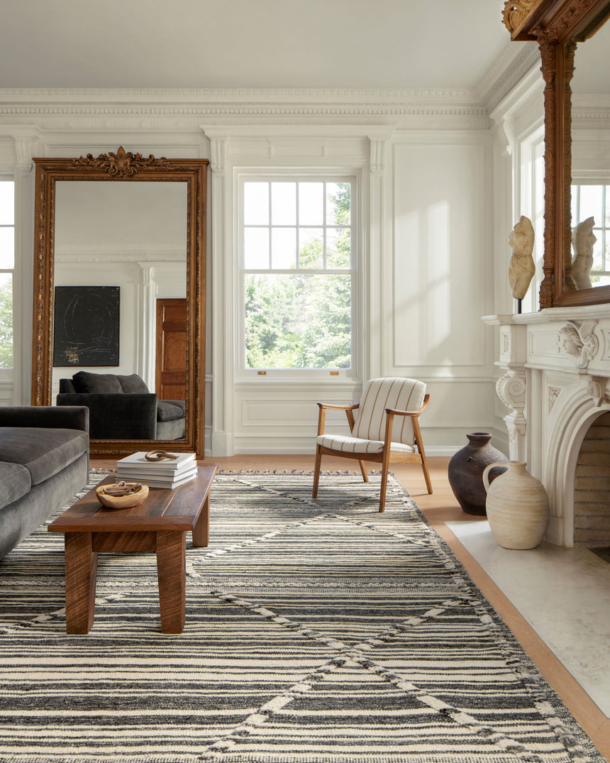 Iman Rug 01 | Ivory / Charcoal