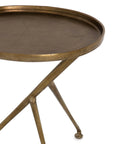 Raw Antique Brass | Schmidt Accent Table | Valley Ridge Furniture