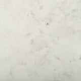 Polished White Marble with Antique Brass Iron | Felix Small Console Table | Valley Ridge Furniture