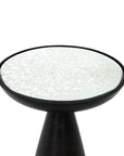 Brushed Bronze with Ash Glass | Marlow Mod Pedestal Table | Valley Ridge Furniture
