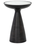 Brushed Bronze with Ash Glass | Marlow Mod Pedestal Table | Valley Ridge Furniture