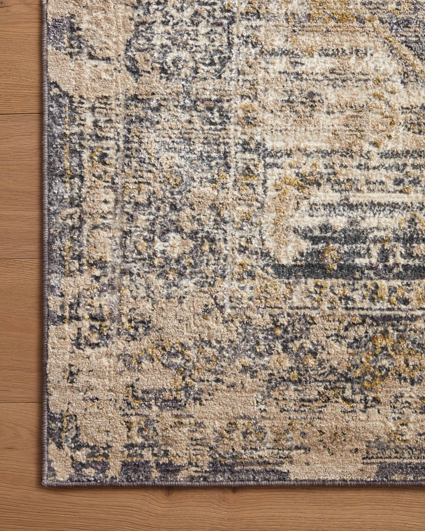 Indra Rug 03 | Charcoal / Natural