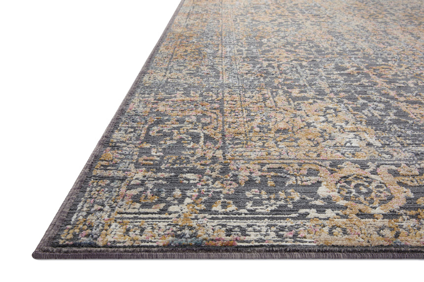 Indra Rug 05 | Graphite / Sunset