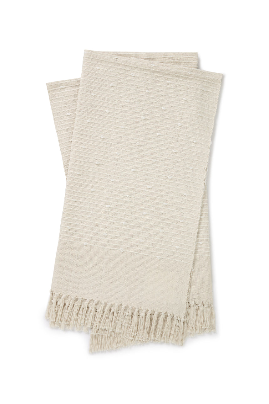 Ines White Throw