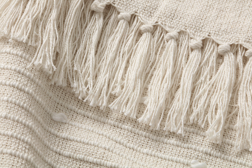 Ines White Throw