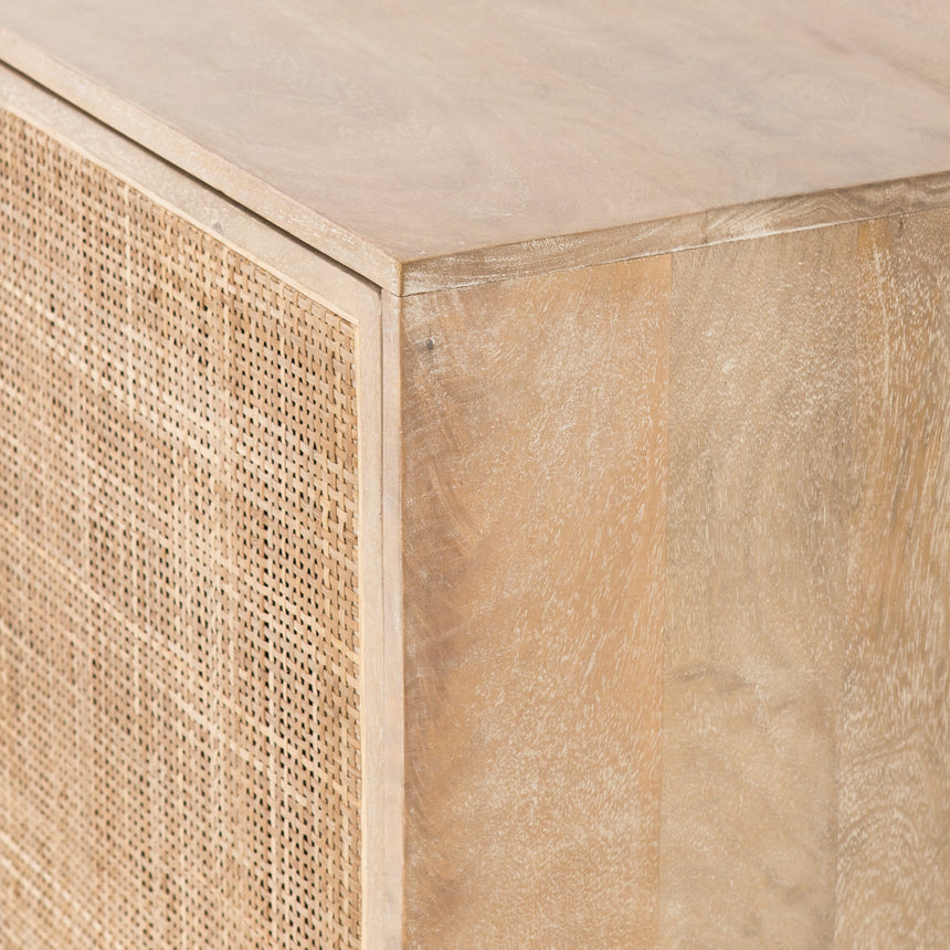 Natural Mango & Natural Cane with Charcoal Grey Iron | Carmel Sideboard | Valley Ridge Furniture