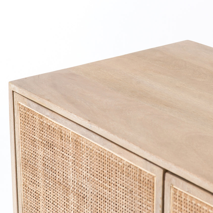 Natural Mango & Natural Cane with Charcoal Grey Iron | Carmel Sideboard | Valley Ridge Furniture