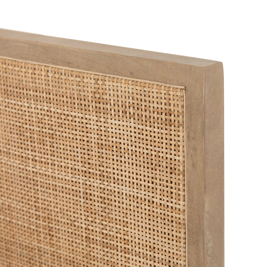 Natural Mango with Natural Cane (King Size) | Sydney Bed | Valley Ridge Furniture