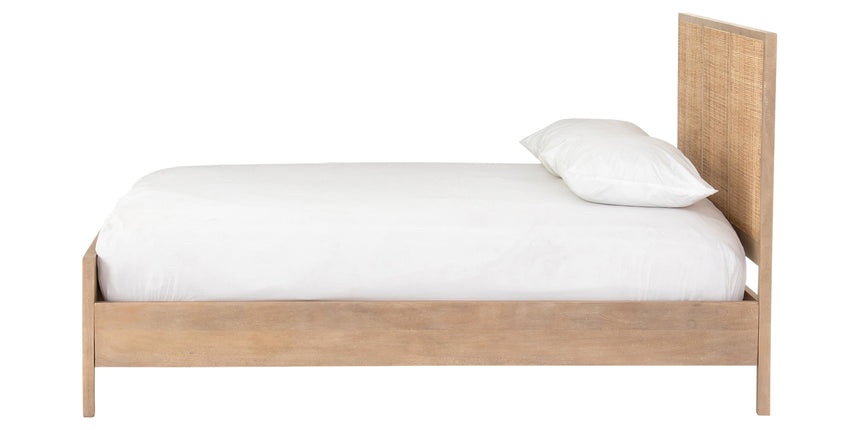 Natural Mango with Natural Cane (King Size) | Sydney Bed | Valley Ridge Furniture