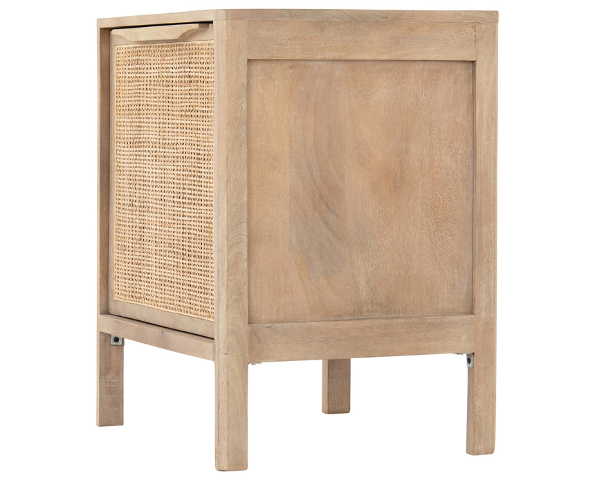 Natural Mango with Natural Cane | Sydney Left Nightstand | Valley Ridge Furniture