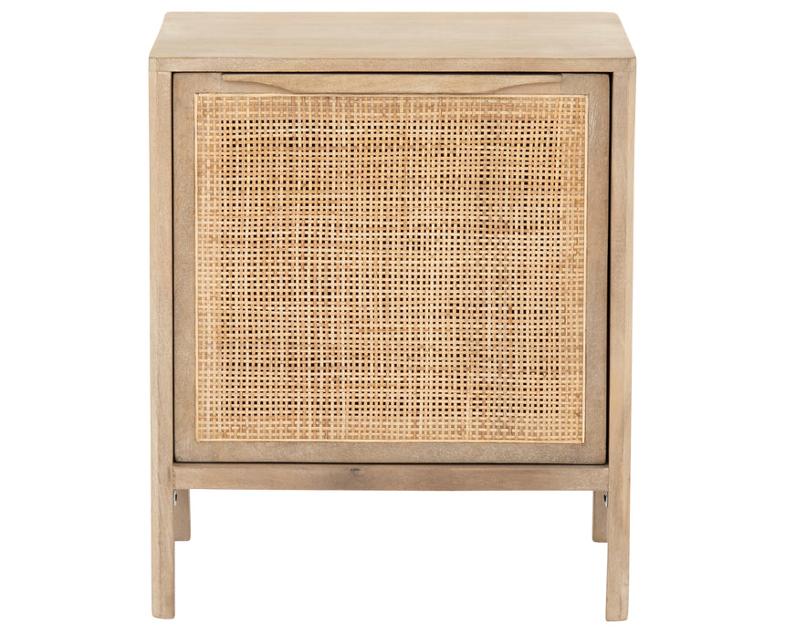 Natural Mango with Natural Cane | Sydney Left Nightstand | Valley Ridge Furniture