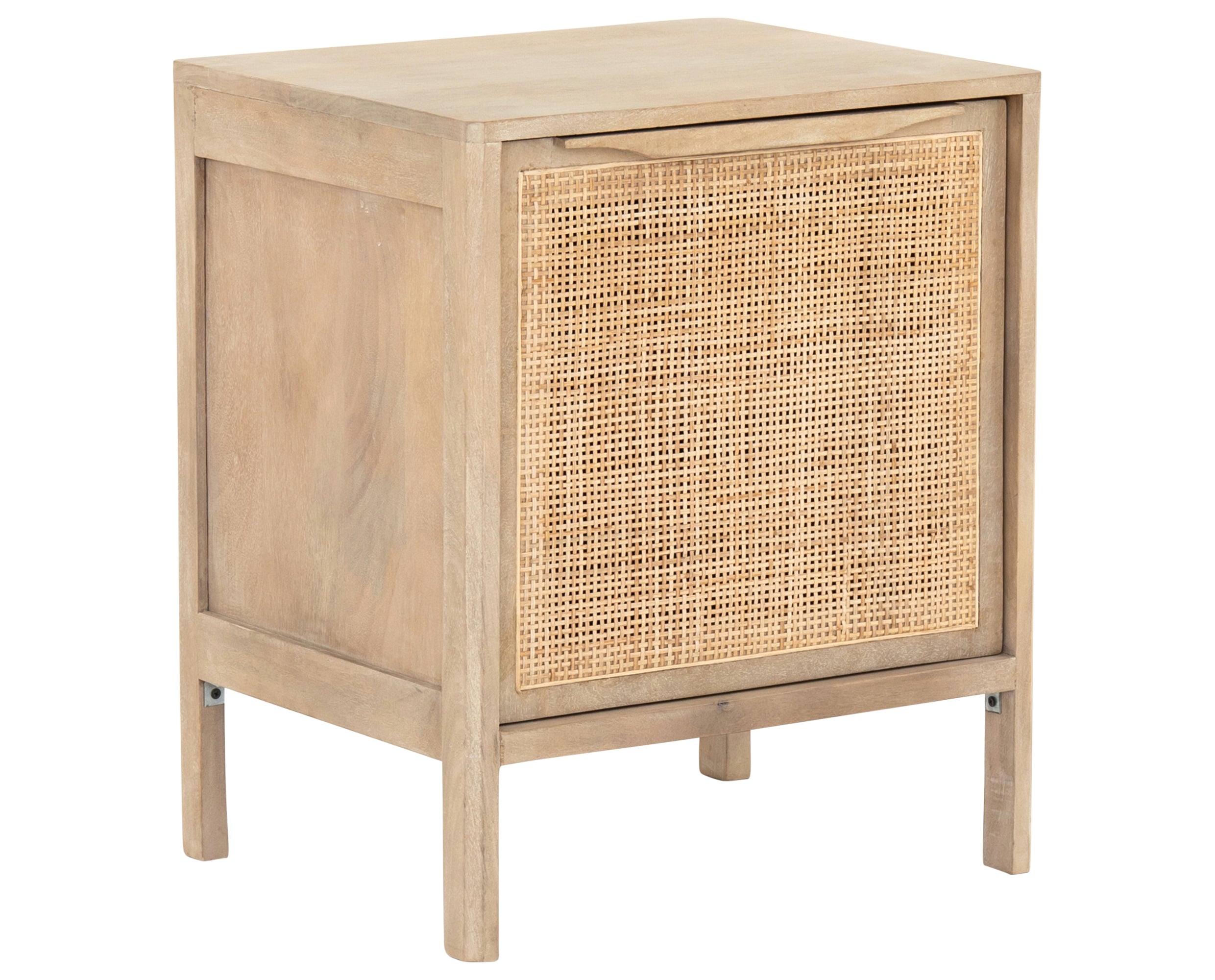 Natural Mango with Natural Cane | Sydney Left Nightstand | Valley Ridge Furniture