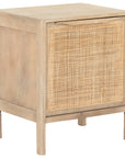 Natural Mango with Natural Cane | Sydney Left Nightstand | Valley Ridge Furniture
