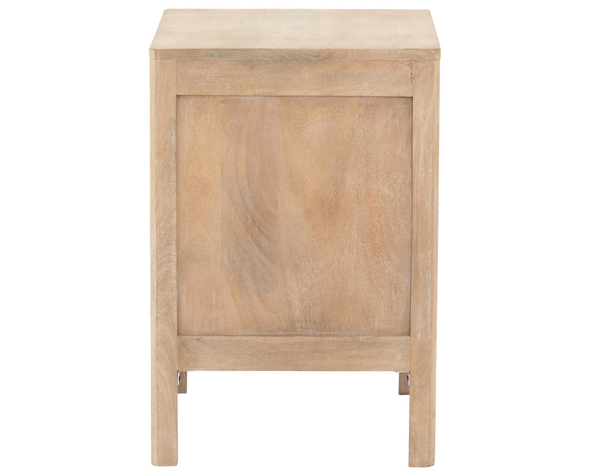 Natural Mango with Natural Cane | Sydney Left Nightstand | Valley Ridge Furniture