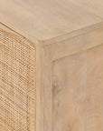 Natural Mango with Natural Cane | Sydney Right Nightstand | Valley Ridge Furniture