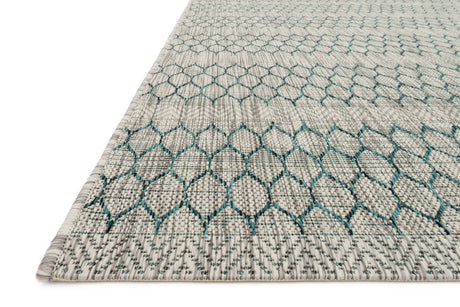 Isle Rug 01 | Grey / Teal