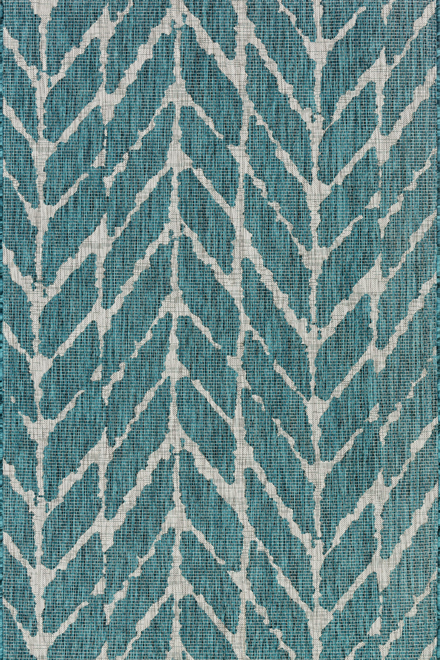 Isle Rug 02 | Teal / Grey