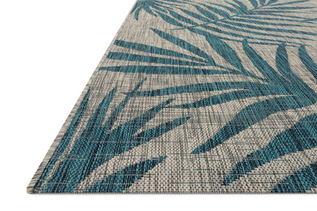 Isle Rug 10 | Grey / Aqua